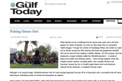 Putting Fitness First, 1 April 2016, Gulf Today
