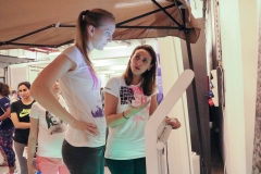 Participant getting a Foot Balance Analysis