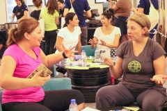 Participants enjoying meaningful conversations with #endsmalltalk