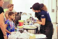 Lana giving participants the chance to enjoy guiltless treats